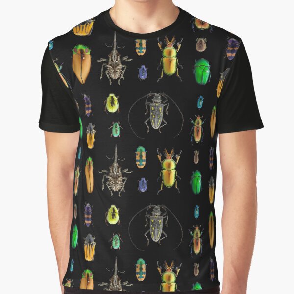 Beetle Pattern Graphic T-Shirt