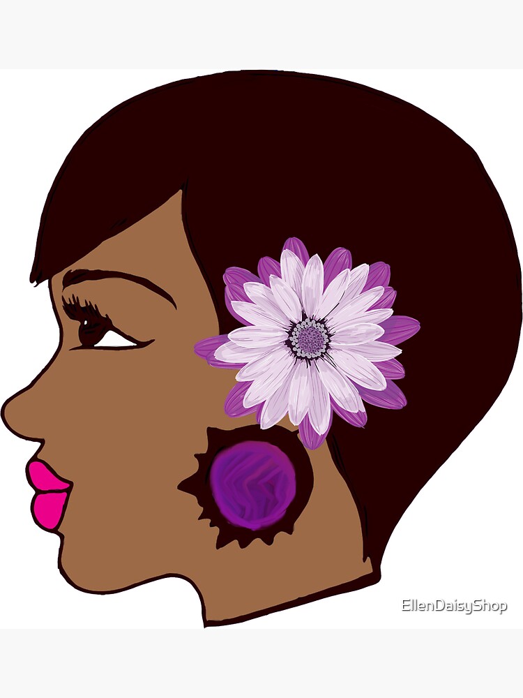 Flower Women Black Queen Summer Apparel by EllenDaisyShop