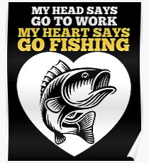 Funny Fishing Fisherman Quotes Father's Day Gift Tee Poster