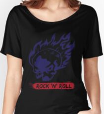 Ride Skull Fire Rock And Roll Cool Vintage Gift Women's Relaxed Fit T-Shirt