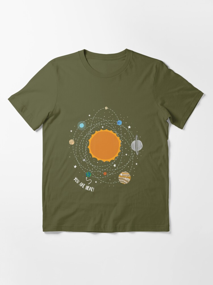 Solar System Planets Science - You Are Here Tee Essential T-Shirt