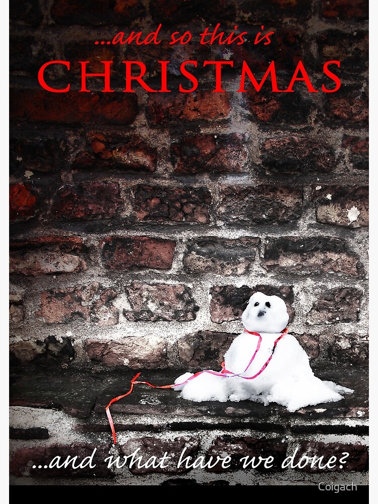Thumbnail 2 of 2, Greeting Card, ...and so this is Christmas... designed and sold by Coigach.