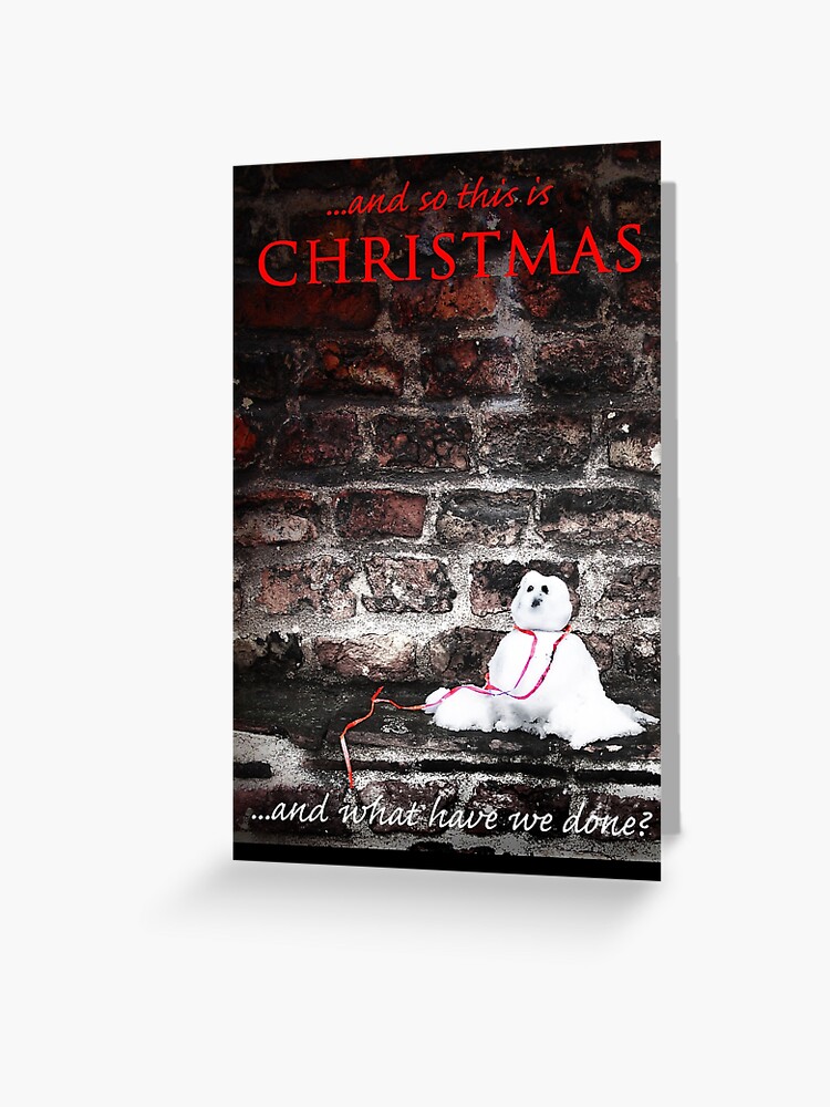 Thumbnail 1 of 2, Greeting Card, ...and so this is Christmas... designed and sold by Coigach.