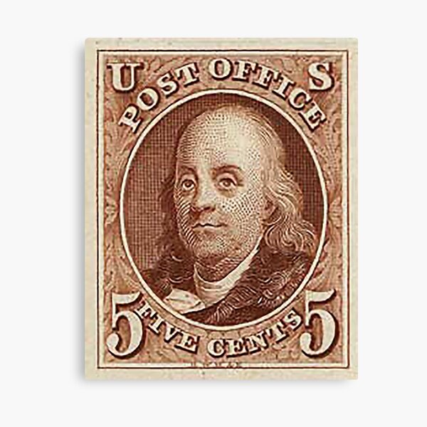 The First U.S. Postage Stamp Honoring Benjamin Franklin