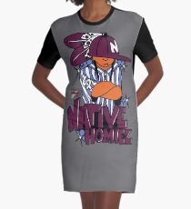 Native Homiez - Money Stripes Homie Graphic T-Shirt Dress