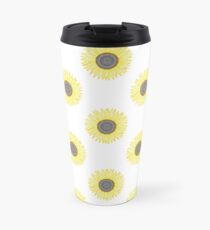 Taza de viaje Golden Mandala Sunflower
