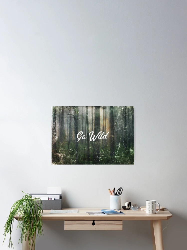 Thumbnail 2 of 3, Poster, Go Wild - Camping - RaptureMerch designed and sold by RaptureTees.