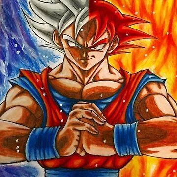 Goku Vegeta split Metal Print for Sale by Graphadora