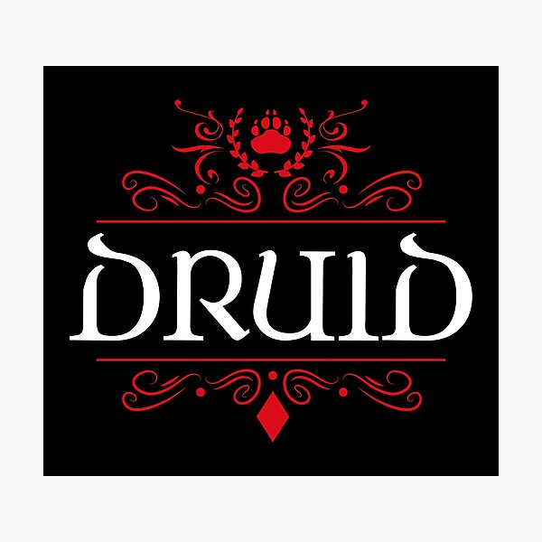 Item preview, Druid Game Night Uniform Tabletop RPG Character Classes Series designed and sold by pixeptional.