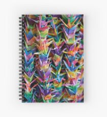Paper Cranes at Fushimi Inaritaisha Spiral Notebook