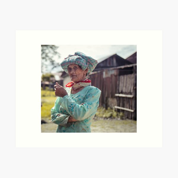 Portrait of a Lady in the Village (Indonesia) Art Print