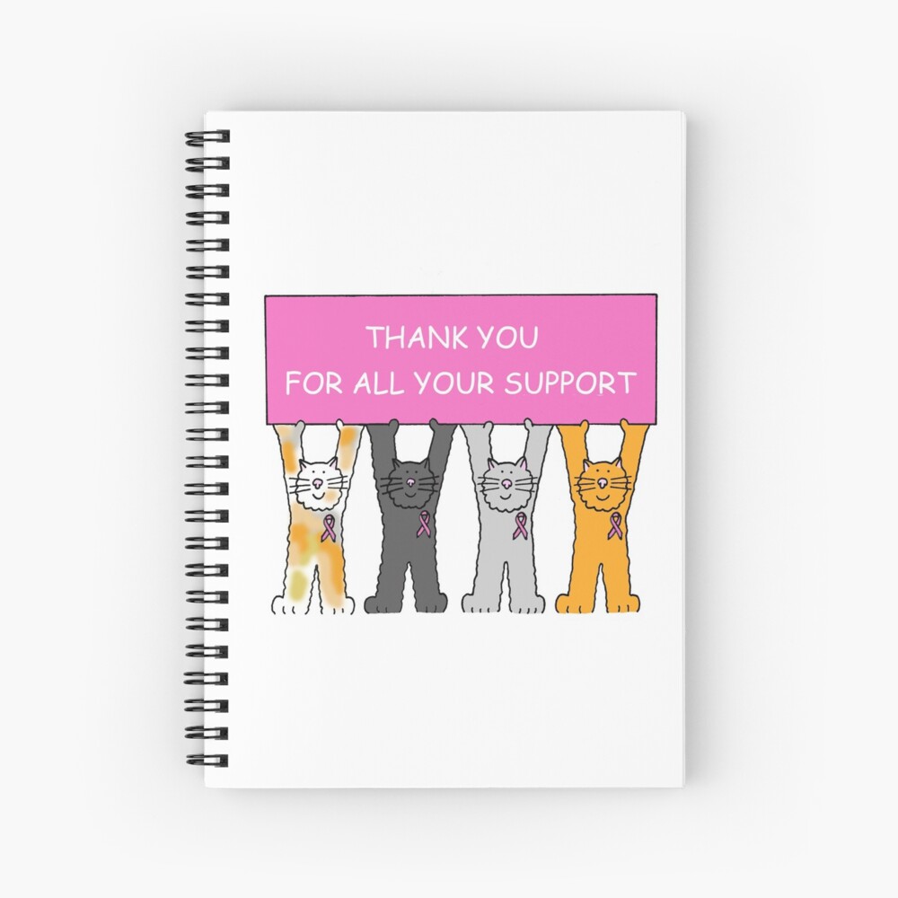Thanks for Your Support Breast Cancer Bra Greeting Card for Sale by  KateTaylor