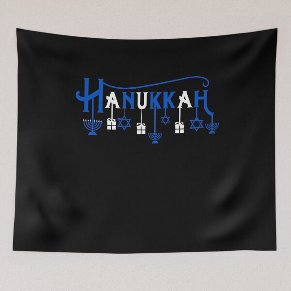 Item preview, Happy Hanukkah Blue and White Symbol Design designed and sold by LarkDesigns.