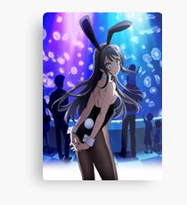 Mai Sakurajima bunny girl Metal Print