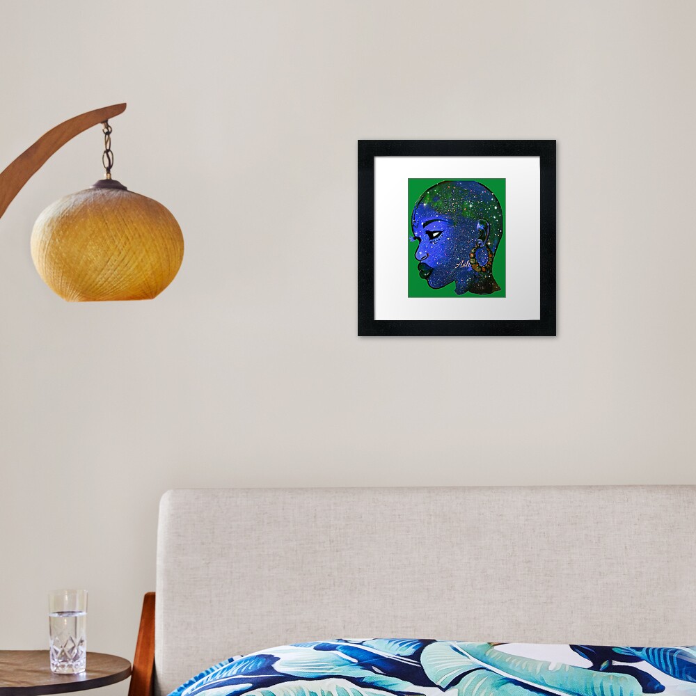 Naturally Bald Woman And Bold Beautify Made Queen Framed Art Print