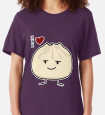Pork Bun dim sum Chinese breakfast steamed bbq bun Slim Fit T-Shirt