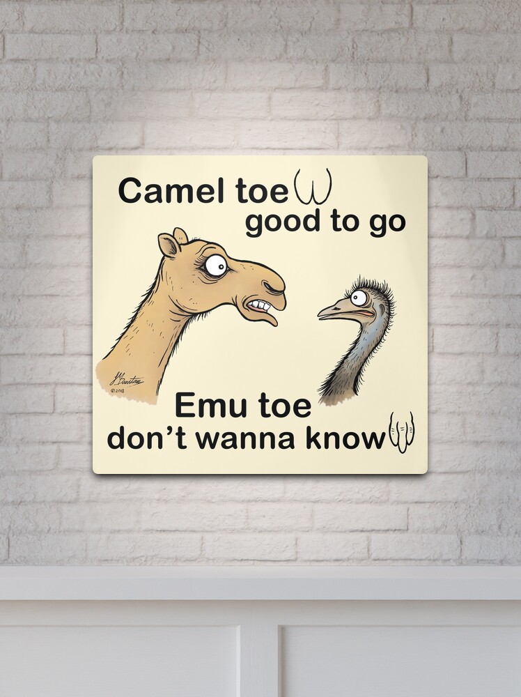 Camel toe, good to go emu toe, don't wanna know. Mini Skirt for Sale by  Jed Dunstan