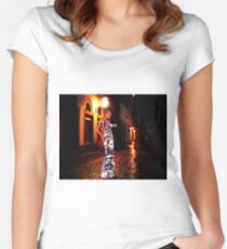 High Fashion Haute Couture Fine Art Print Women's Fitted Scoop T-Shirt
