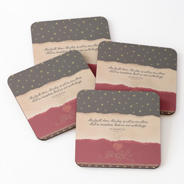 Item preview, The Fault Is Not In Our Stars - Julius Caesar Quote - Shakespeare designed and sold by Styled Vintage.