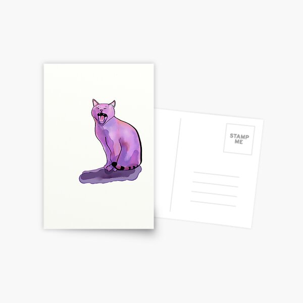 Hungry Cat Postcard