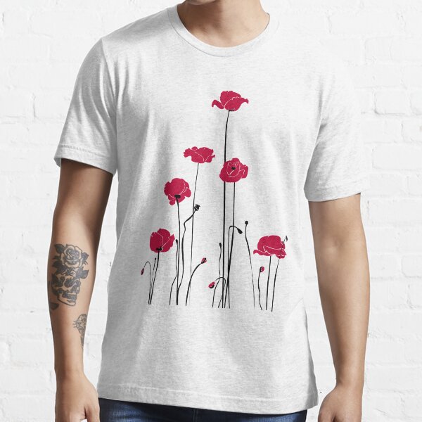 Mohn im Feld Essential T-Shirt