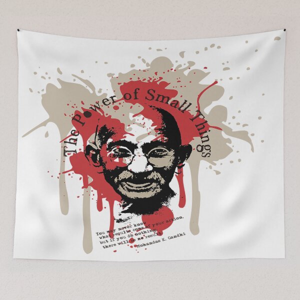 Item preview, The Power Of Small Things - Mahatma Ghandi Quote designed and sold by leen12 Art Designs Prints.