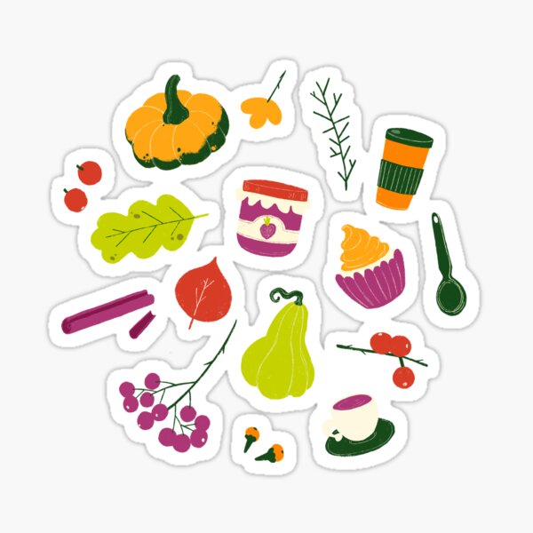 COLORFUL AUTUMN Sticker