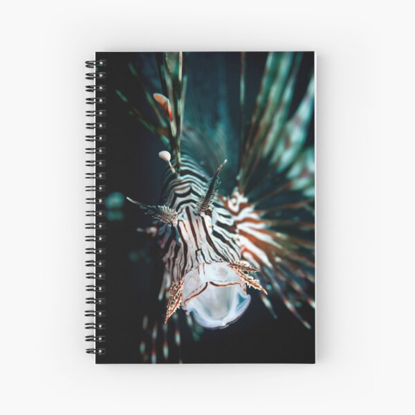 Yawning lionfish Spiral Notebook