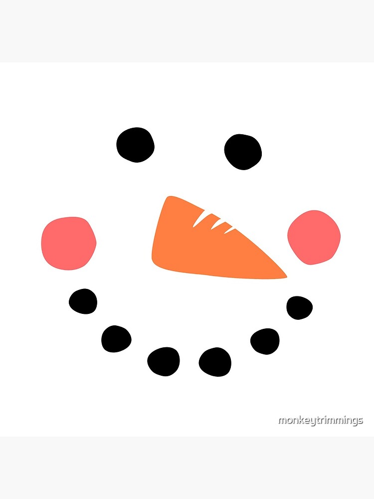 Snowman Face by monkeytrimmings