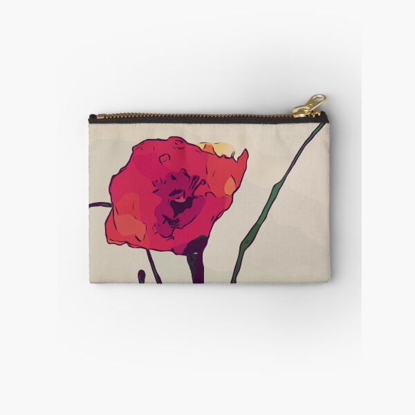 Item preview, Red poppy flower sketch designed and sold by KimTee.