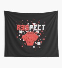 Automotive Engine Power Pixel Art Mechanic Gift Wall Tapestry