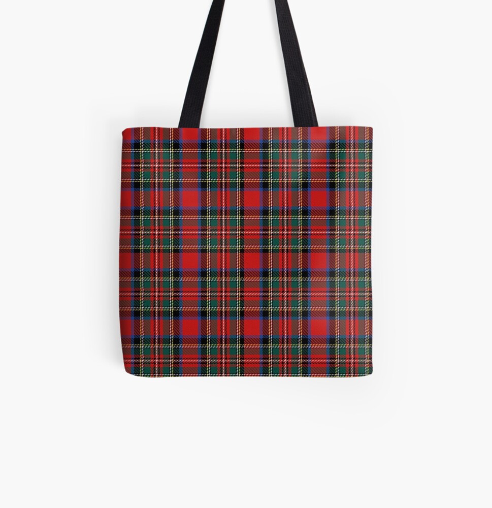 tartan stuart outlander All Over Print Tote Bag