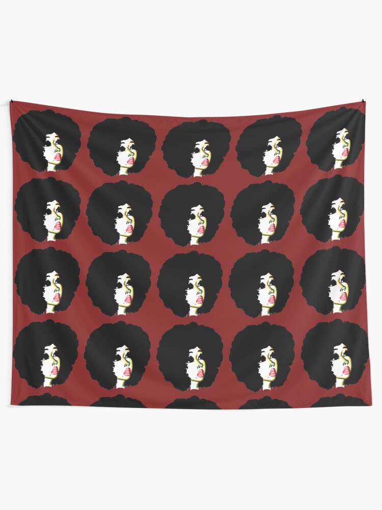 Alternate view of Look Beyond Your Future Afro Hair Natural Hair Art Tapestry
