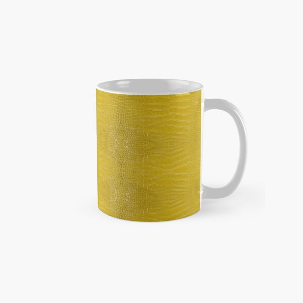 Yellow Alligator Skin Classic Mug