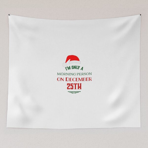 Item preview, I'm only a morning person on december 25th - Christmas designed and sold by aussieforgood.