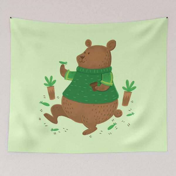 Item preview, Teddy bear with succulent babies designed and sold by jasmineberry.