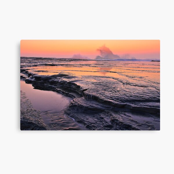Dawn Waterfall Glow Canvas Print