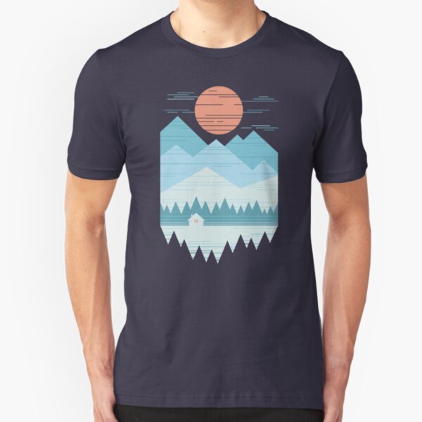 Cabin In The Snow Slim Fit T-Shirt