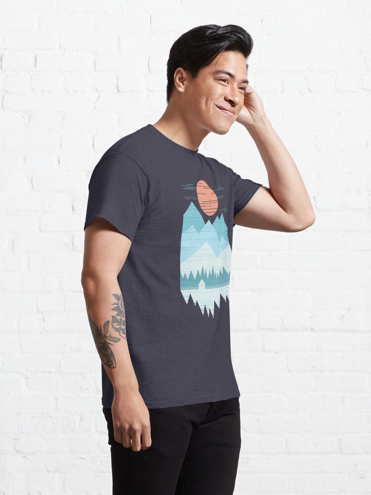 Alternate view of Cabin In The Snow Classic T-Shirt