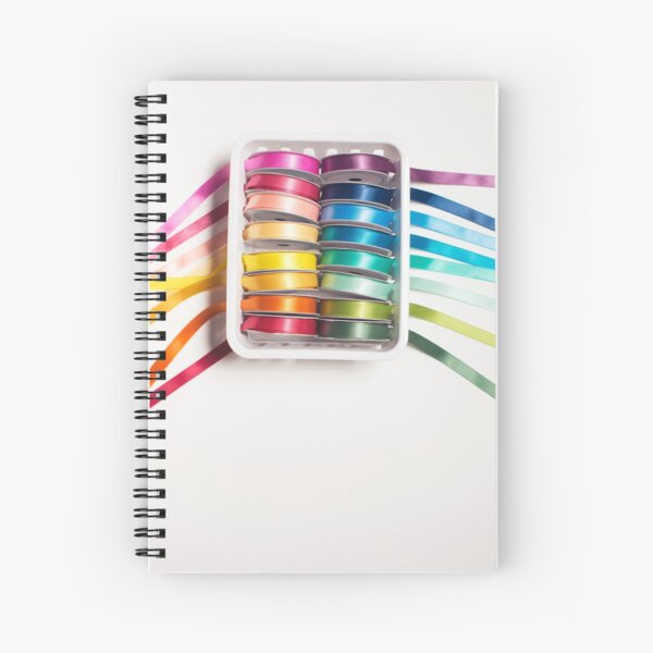 Rainbow Ribbons... Spiral Notebook
