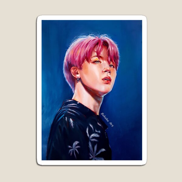 Jimin BTS "Blue" - Oil Painting - Birthday Project Magnet