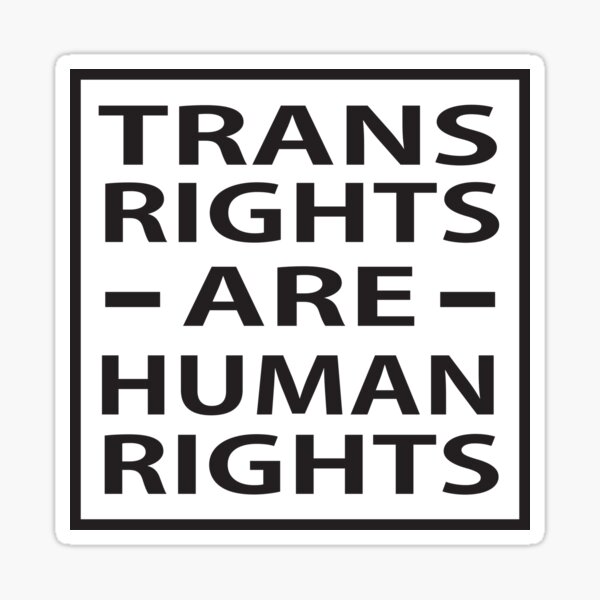 Trans rights are human rights. Sticker