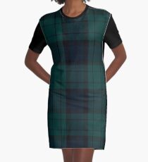 Black Watch tartan Graphic T-Shirt Dress