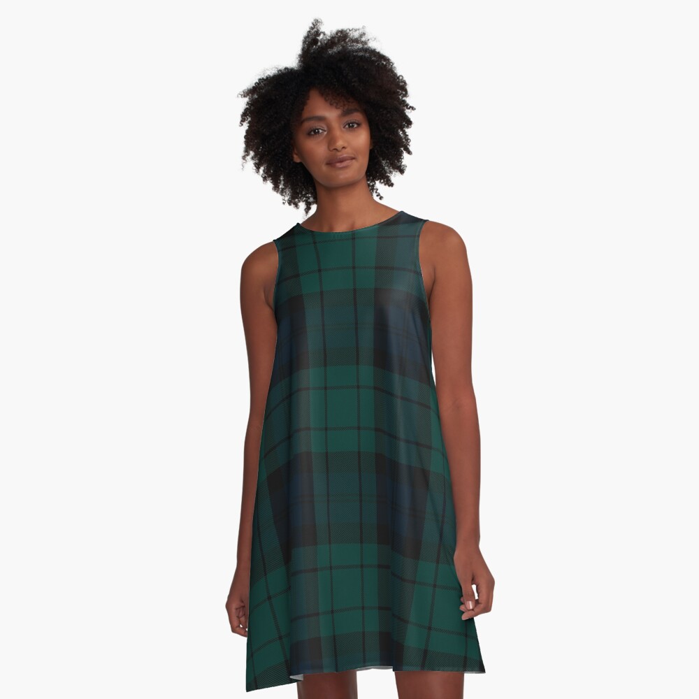 Black Watch tartan A-Line Dress