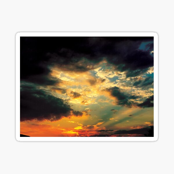 Painting the Sky with soft colors by Jerald Simon (Music Motivation - musicmotivation.com) Sticker
