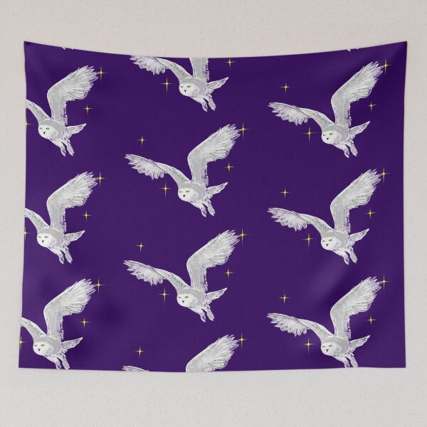 Item preview, White snowy owl in the stars designed and sold by jasmineberry.
