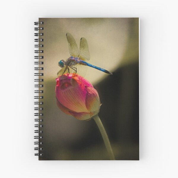 Item preview, Lotus Bud and Dragonfly On the Lily Pond designed and sold by Chris Lord's Pixielated Pixels.