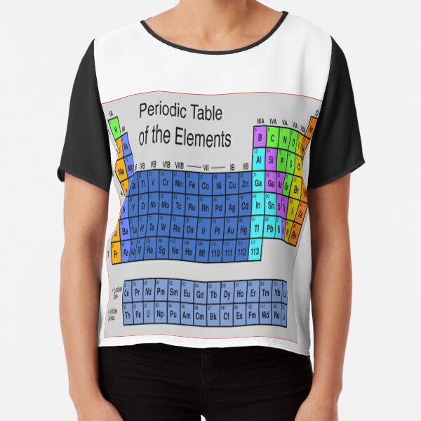 Таблица Менделеева, Периодическая таблица, #Периодическаятаблица, Periodic Table of the Elements #PeriodicTable #Elements #Periodic #Table #Chemistry #worksheet #science Chiffon Top