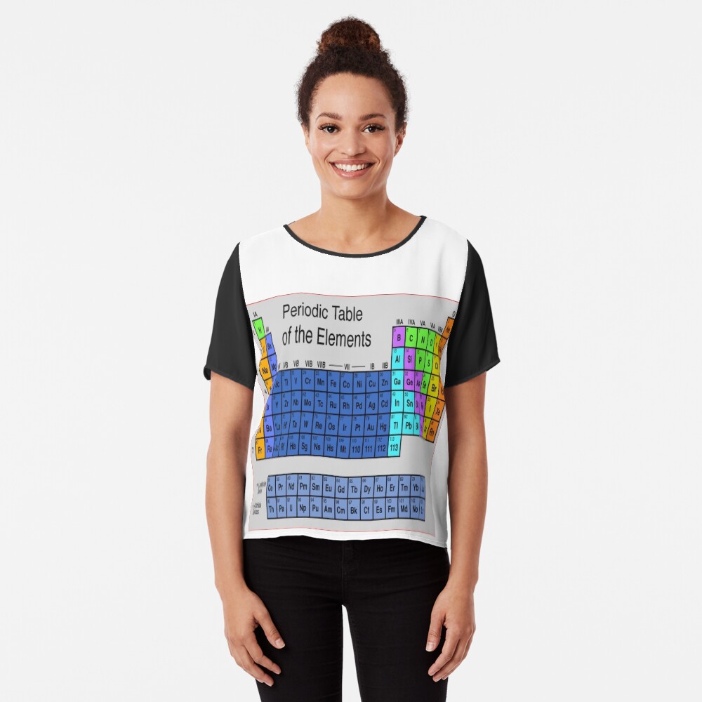 Таблица Менделеева, Периодическая таблица, #Периодическаятаблица, Periodic Table of the Elements #PeriodicTable #Elements #Periodic #Table #Chemistry #worksheet #science Chiffon Top