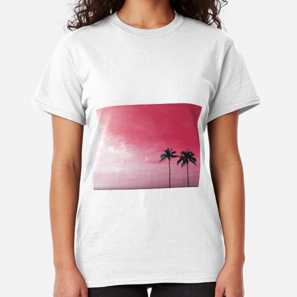 Palm Trees in the Red Sky by Jerald Simon (Music Motivation - musicmotivation.com) Classic T-Shirt